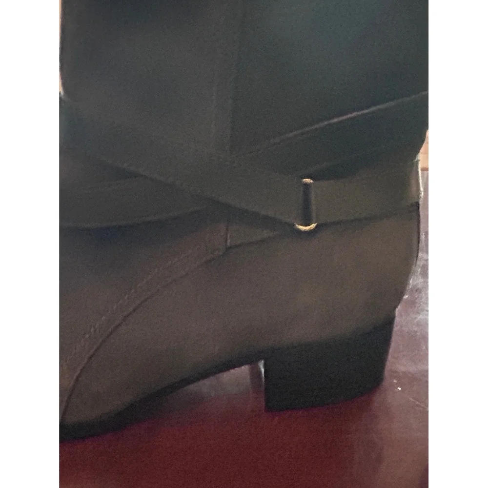 C. Wonder Taylor Ankle Booties Suede 7.5M Dark Gray Boho Chic